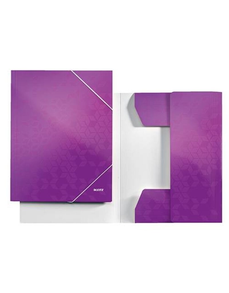 LEITZ Dreiflügelmappe WOW Karton A4 violett LEITZ 3982-00-62