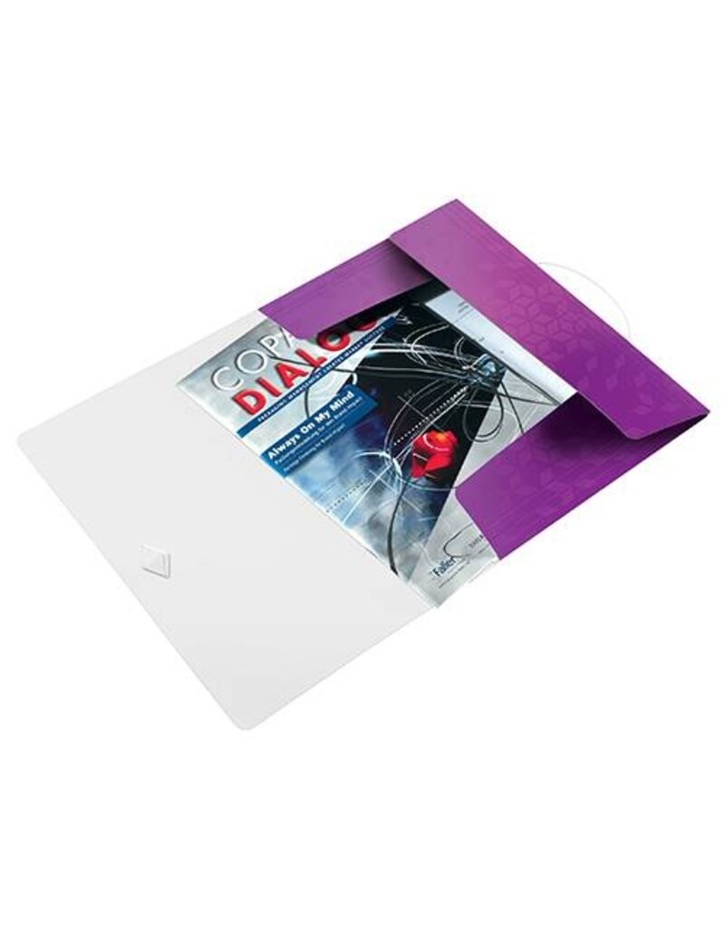 LEITZ Dreiflügelmappe WOW PP A4 violett LEITZ 4599-00-62
