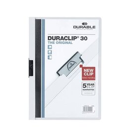 DURABLE Clip-Mappe A4Duraclip weiß DURABLE 2200 02   Plastik