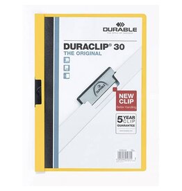 DURABLE Clip-Mappe A4Duraclip gelb DURABLE 2200 04   Plastik