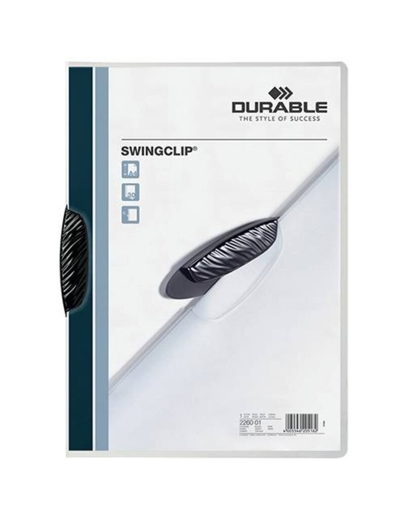 DURABLE Clip-Mappe PP Swingclip schwarz DURABLE 2260 01 Swingclip