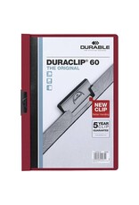 DURABLE Clip-Mappe PVC Duraclip aubergine/dk'rot DURABLE 2209 31 Curaclip