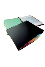 DURABLE Sichthüllenmappe A4/20Hüllen schwarz DURABLE 2435 01 Duralook