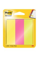 POST-IT Index Marker Papier 3x100BL neon POST-IT 671-3 25x76mm