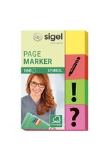 SIGEL Haftmarker Ppaier Symbol sortiert SIGEL HN635 20x50mm 4x40BL