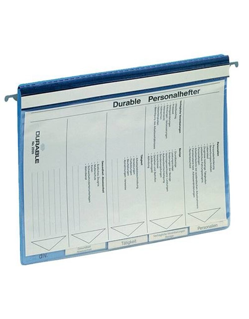 DURABLE Hängehefter PVC Personal 5-teilig blau DURABLE 2554 06