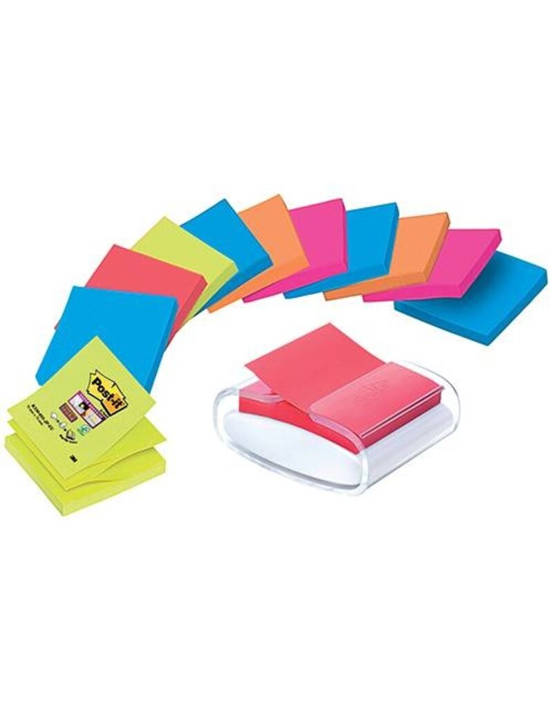 POST-IT Haftnotizblock Dispenser Z-Notes +12BL POST-IT FV-078009670 / PRO-W-12SS-COL PR