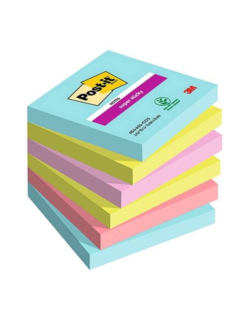 POST-IT Haftnotizblock 6c90BL Cosmic POST-IT 654-6SS-COS 76x76mm