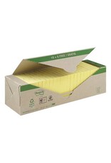 POST-IT Haftnotizblock 24x100BL Recycling gelb POST-IT 654-RYP24 18+6 Gratis 76x76mm