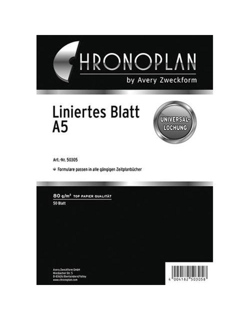 CHRONOPLAN Notizblatt liniert A5 50BL CHRONOPLAN 50305