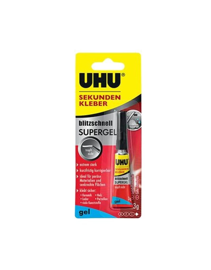 UHU Sekundenkleber gel 3g UHU 48790 gel