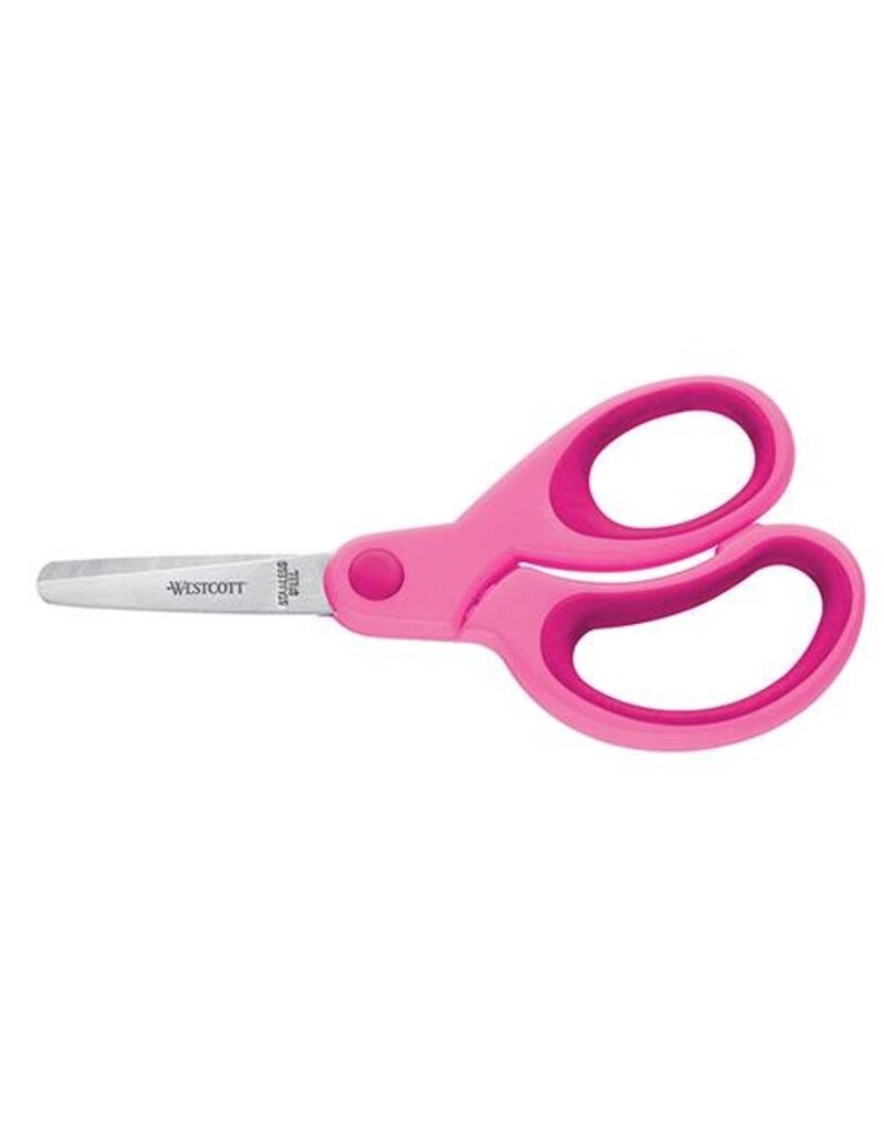 WESTCOTT Kinderschere Soft Grip pink WESTCOTT E-21580 00 13cm/rund