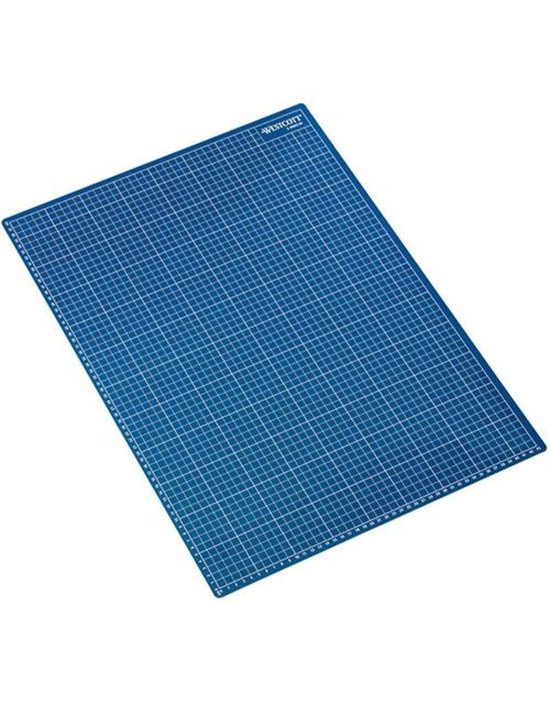 WESTCOTT Schneidunterlage 45x60=A2 blau WESTCOTT E-46002 00 A2