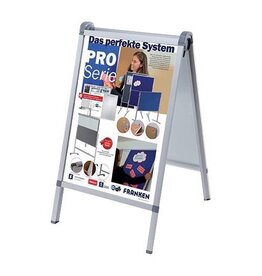 FRANKEN Plakatständer für A1 silber FRANKEN BS1309 OutdoorPro