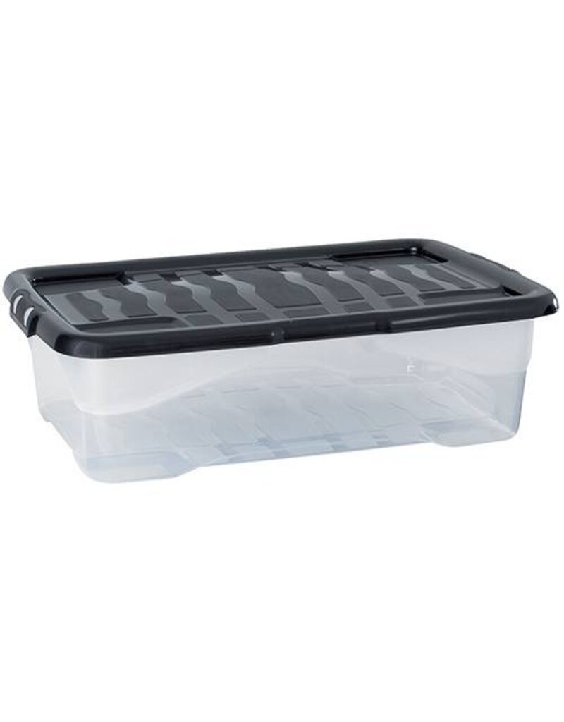 Ablagebox XW201 transparent/schwarz STRATA 2002010110 XW201 30 Liter