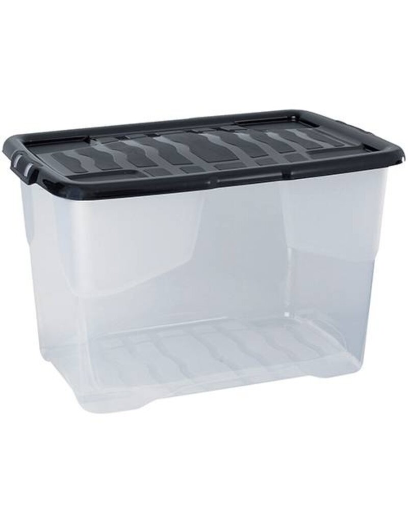 Ablagebox XW203 transparent/schwarz STRATA 2002030110 XW203 65 Liter