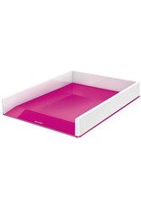 LEITZ Briefablage WOW A4 weiß/pink metallic LEITZ 5361-10-23 Duo Colour