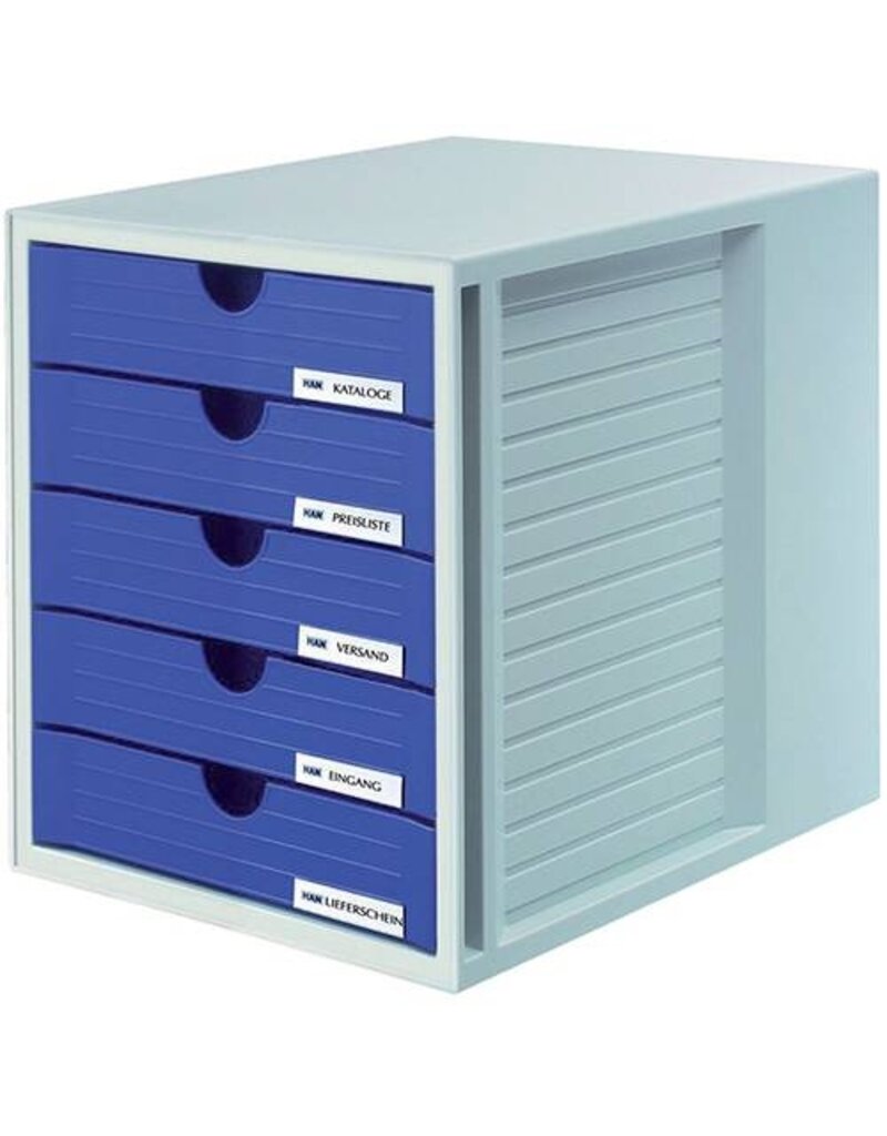 HAN Schubladenbox 5 Laden blau HAN 1450-14 Systembox