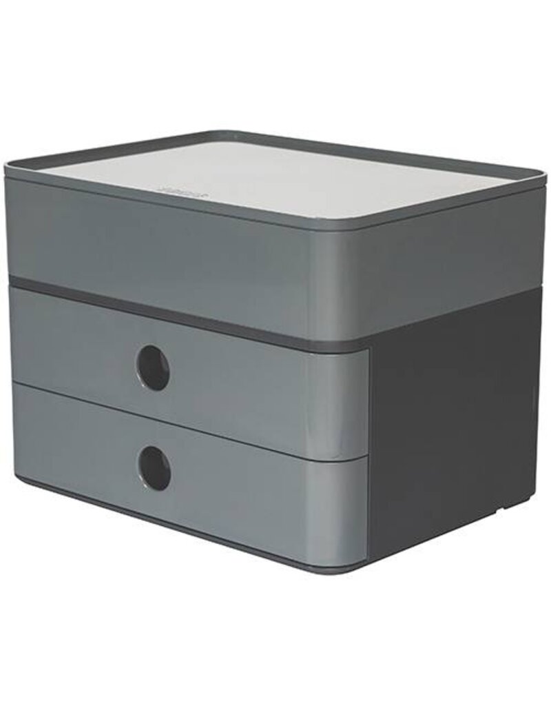 HAN Schubladenbox 2 Laden+Box dk/granit-grau HAN 1100-19 Allison