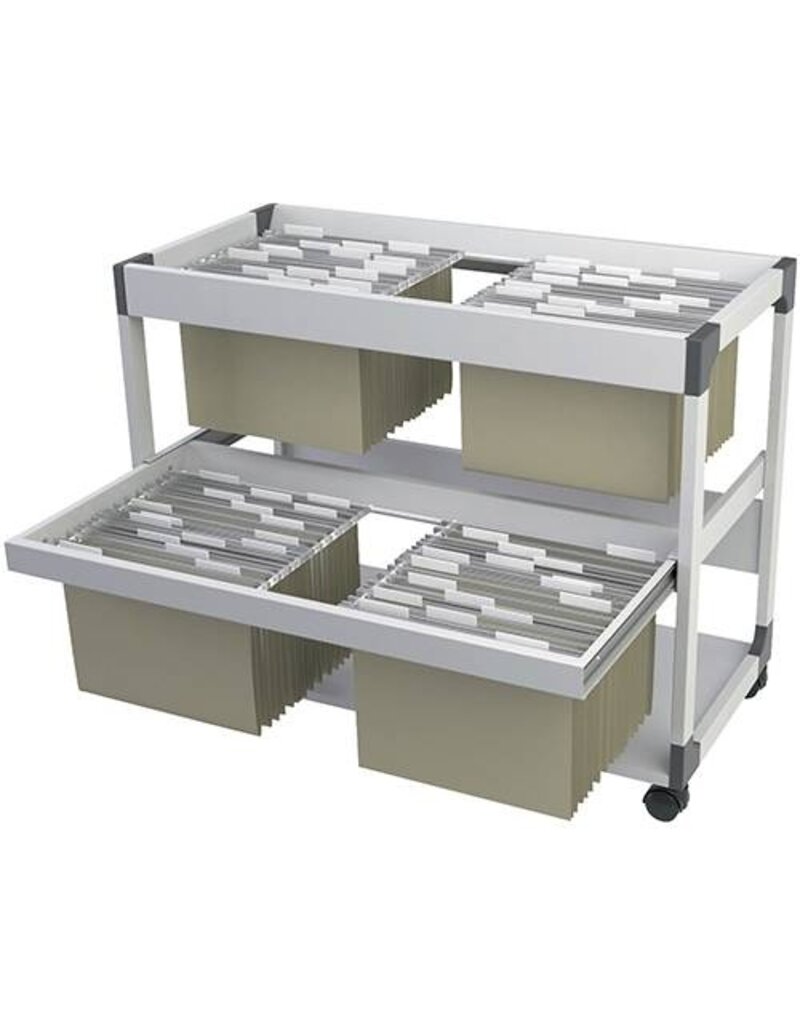 DURABLE Hängemappenwagen 100 Mappen grau DURABLE 3792 10 System File Trolley 200