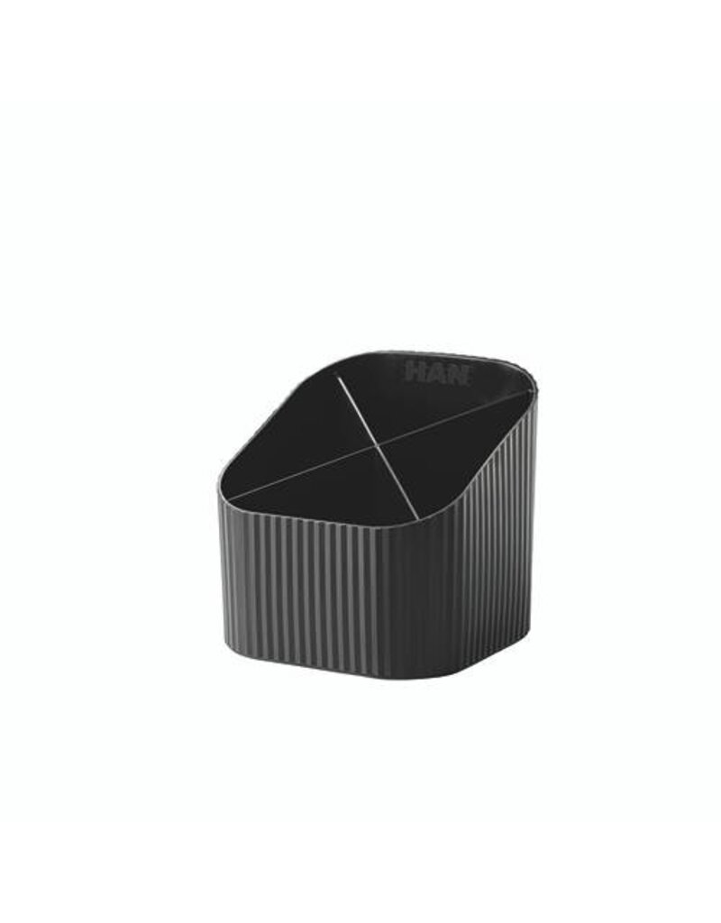 HAN Schreibköcher Re-X-LOOP schwarz HAN 17238-913 4 Fächer