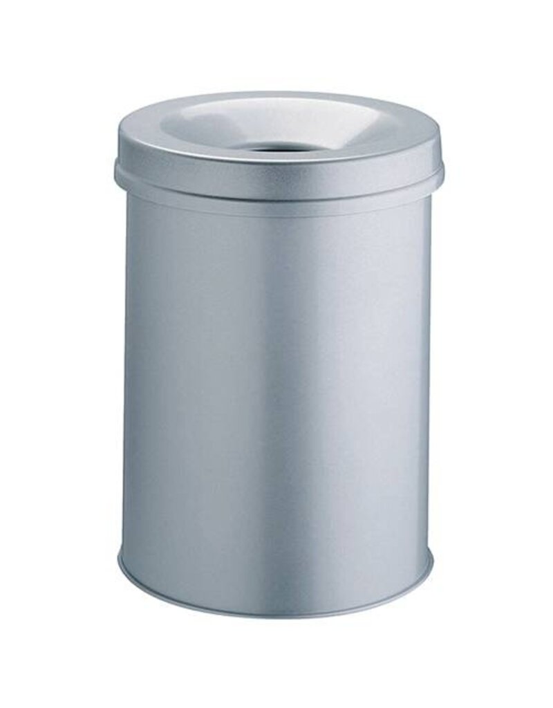 DURABLE Sicherheitspapierkorb 15L rund silber DURABLE 3305 23 Stahl SAFE
