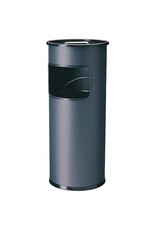 DURABLE Papierkorb 17+2L mit Ascher rund anthraz DURABLE 3330 58 Stahl