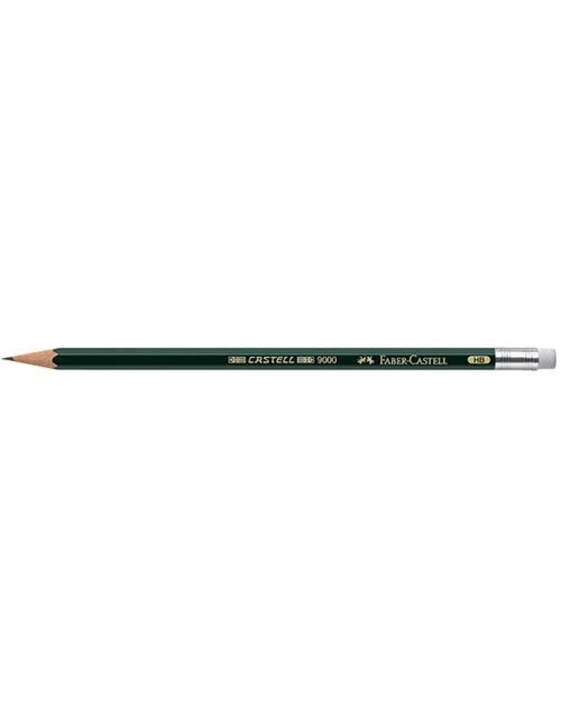 FABER CASTELL Graphitstift 9000 HB FABER CASTELL 119200 m.Radiere