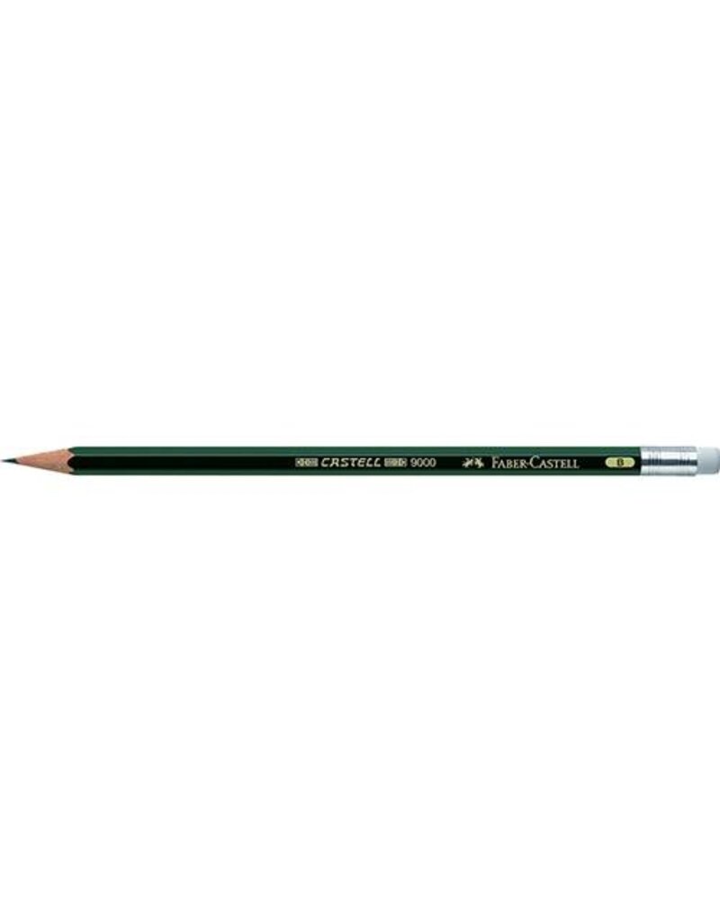 FABER CASTELL Graphitstift 9000 B FABER CASTELL 119201 m.Radiere