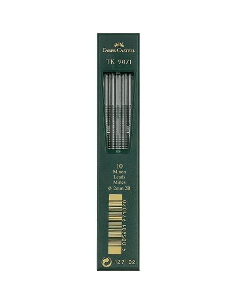 FABER CASTELL Graphitmine 10ST 2mm 2b FABER CASTELL 127102 9071 2B