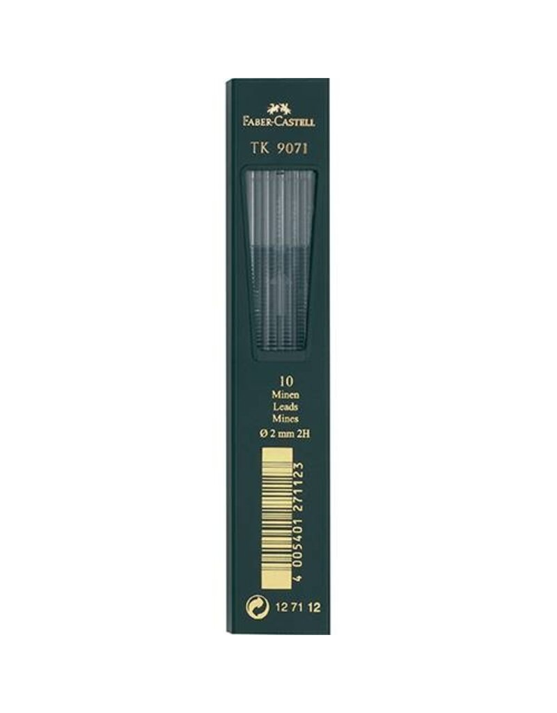 FABER CASTELL Graphitmine 10ST 2mm FABER CASTELL 127112 9071 2H