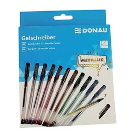 DONAU Gelschreiber Etui 12ST Metallic DONAU 5110200-99