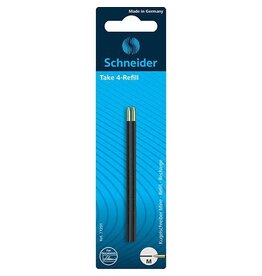 SCHNEIDER Kugelschreibermine 2ST f.Take4 schwarz SCHNEIDER SN77291