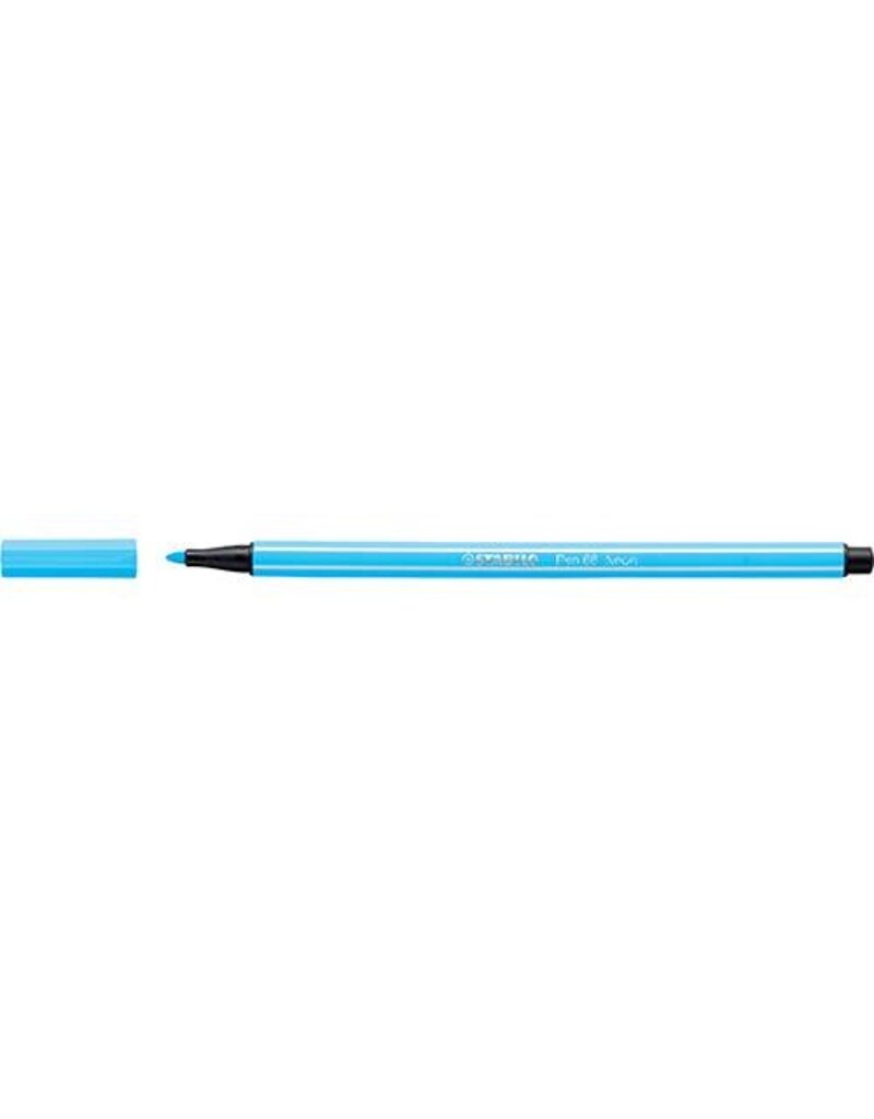 STABILO Faserschreiber Pen neonblau STABILO 68/031