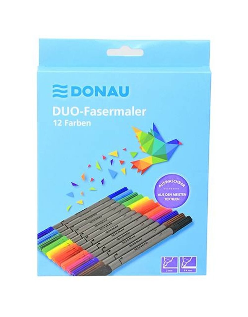 DONAU Faserschreiberetui 12ST Duo DONAU 5120100-99
