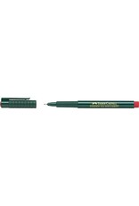 FABER CASTELL Fineliner  rot FABER CASTELL 151121   F