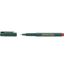 FABER CASTELL Fineliner  rot FABER CASTELL 151121   F