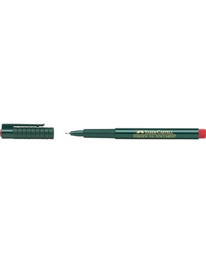 FABER CASTELL Fineliner  rot FABER CASTELL 151121   F
