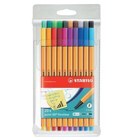 STABILO Fineliner Point 20ST sort. STABILO 8820 EF