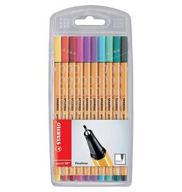 STABILO Fineliner Point 10ST sort. STABILO 8810-1   Ef