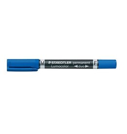 STAEDTLER Overheadstift Duo perm. blau STAEDTLER 348-3 Lumocolor