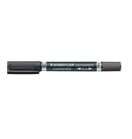 STAEDTLER Overheadstift Duo perm. schwar STAEDTLER 348-9 Lumocolor