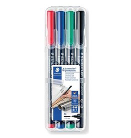 STAEDTLER Overheadstift M 4ST permanen STAEDTLER 317 WP4 Lumocolor