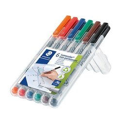 STAEDTLER Overheadstift SF 6ST wasserl STAEDTLER 311 WP6 Lumocolor