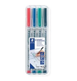 STAEDTLER Overheadstift F 4ST wasserl STAEDTLER 316 WP4 Lumocolor