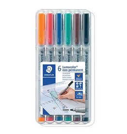 STAEDTLER Overheadstift M 6ST wasserl. STAEDTLER 315 WP6 Lumocolor