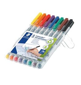 STAEDTLER Overheadstift F 8ST wasserl STAEDTLER 316 WP8 Lumocolor