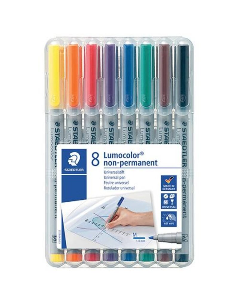 STAEDTLER Overheadstift M 8ST wasserl STAEDTLER 315 WP8 Lumocolor