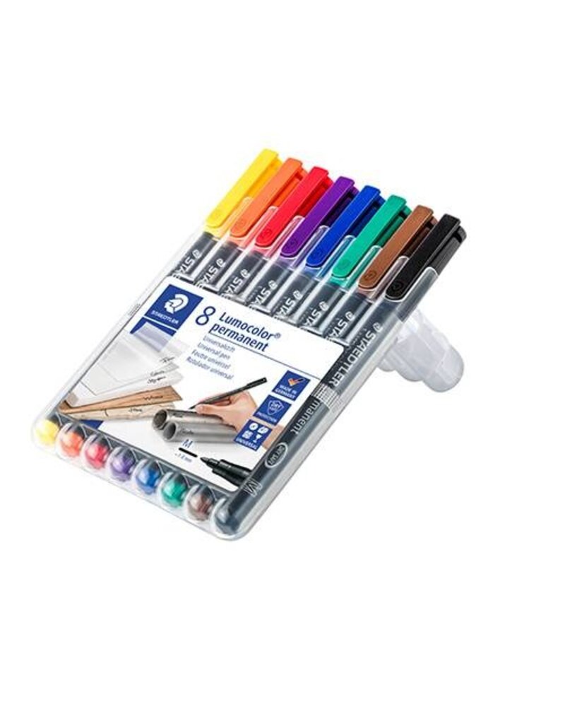 STAEDTLER Overheadstift M 8ST permanen STAEDTLER 317 WP8 Lumocolor