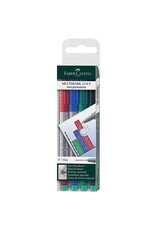 FABER CASTELL Overheadstift 4ST WV sort. FABER CASTELL 151404 F